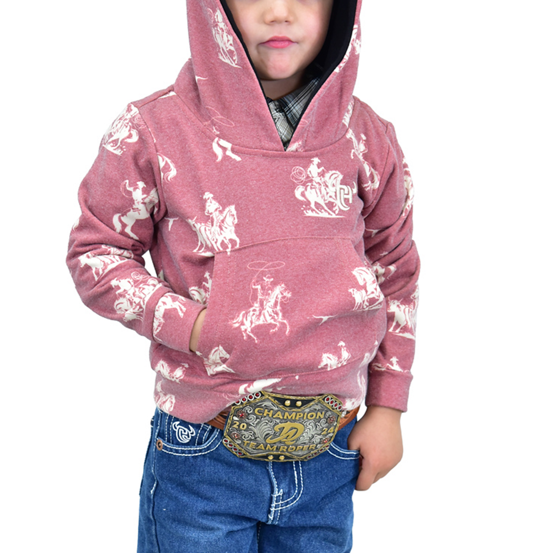 Cowboy Hardware Boys' Fleece Desert Bronc Hoodie