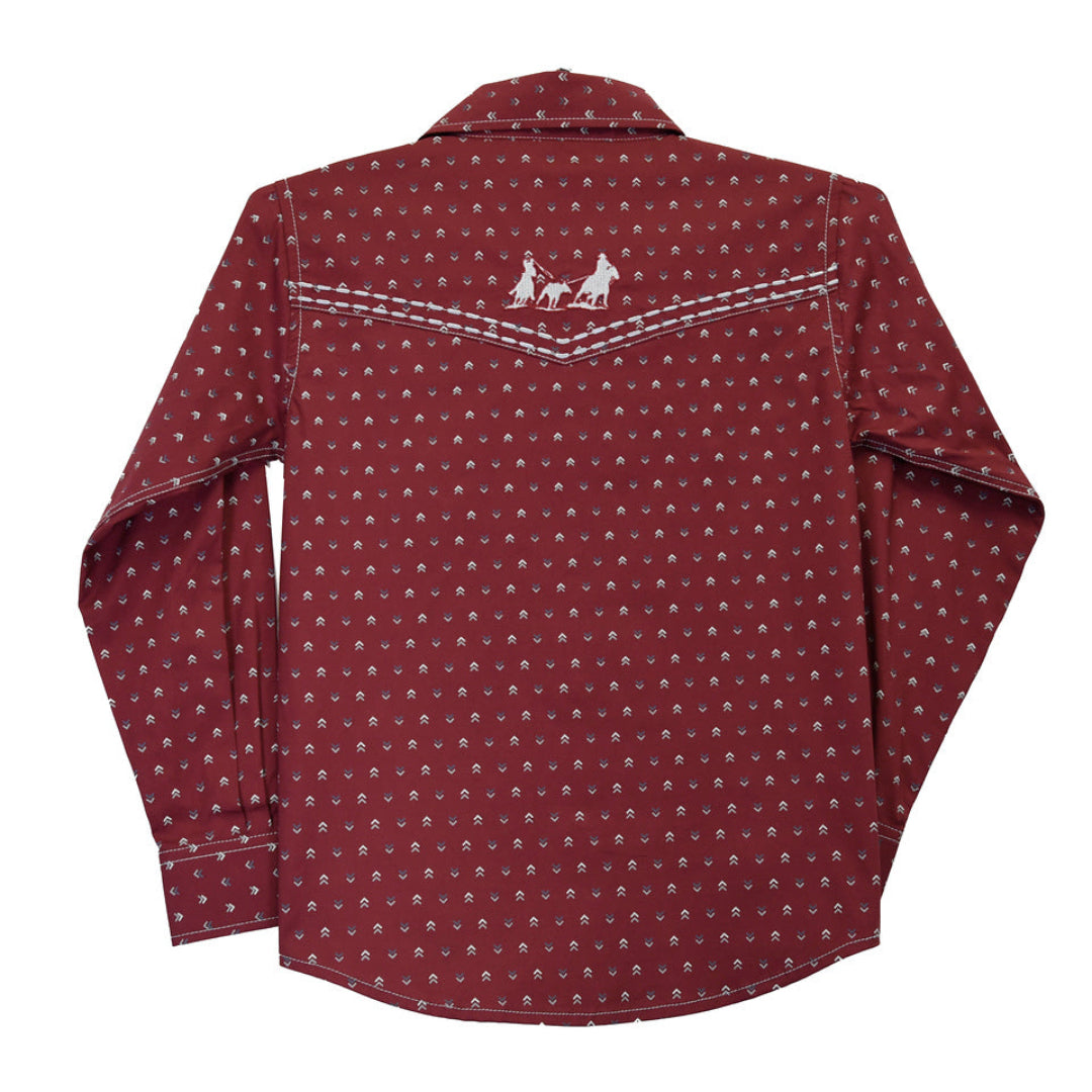 Chemise à boutons-pression Cowboy Hardware Aztec pour garçons