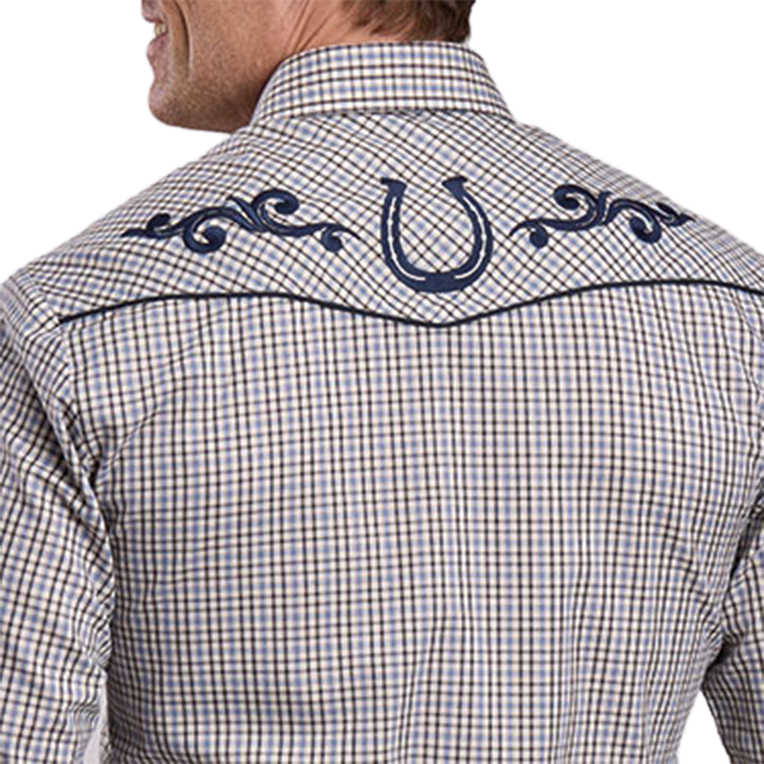 Chemise à manches longues boutonnée à imprimé intégral pour homme de la collection Amarillo de Roper