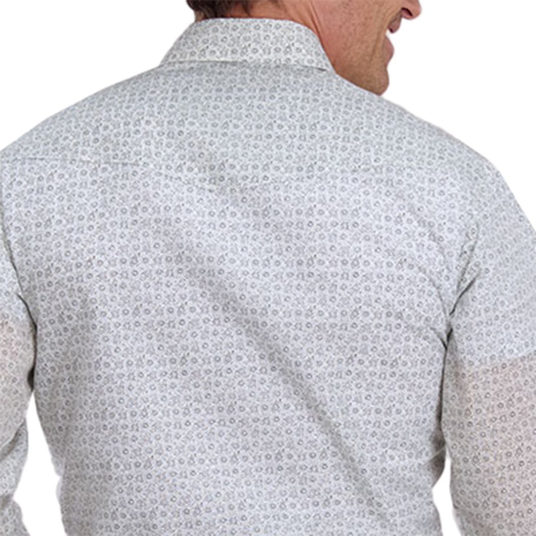 Roper Men's Floral Print Long Sleeve Snap Shirt