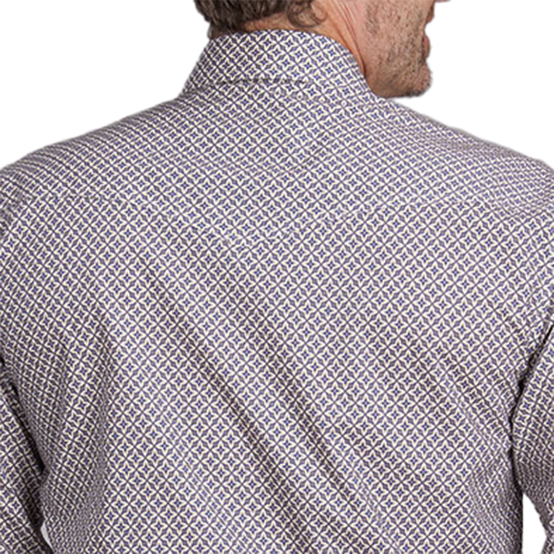 Chemise à manches longues et à boutons-pression pour homme Roper Amarillo Collection Pinwheel Foulard