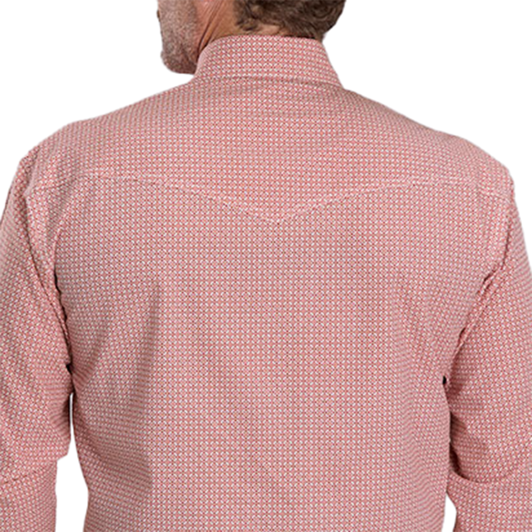 Roper Men's Amarillo Collection Geometric Print Long Sleeve Snap Shirt
