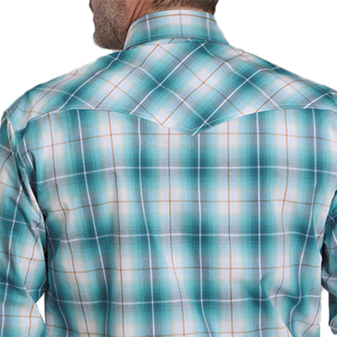 Chemise à manches longues à boutons-pression à carreaux collection Amarillo pour hommes Roper