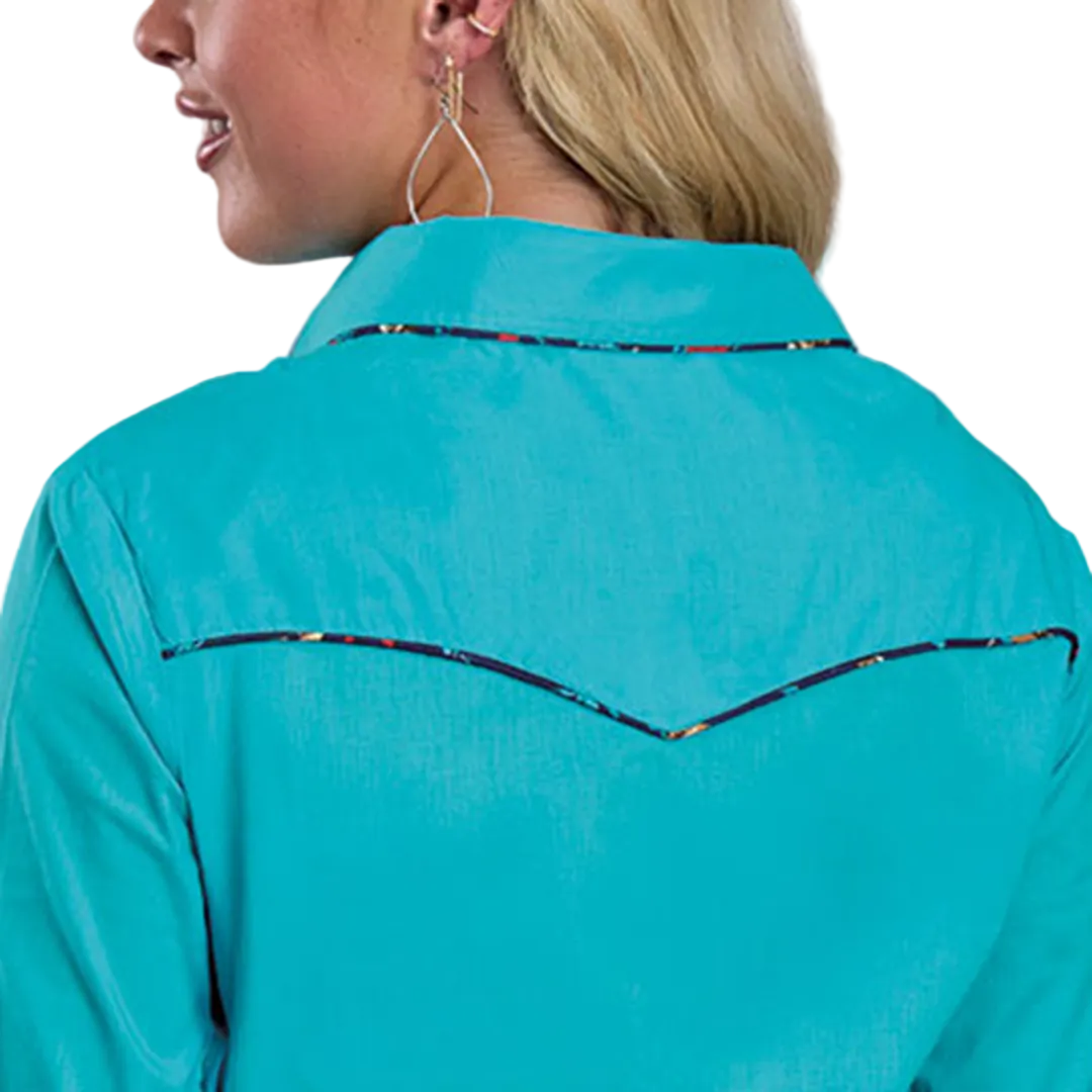 Chemise boutonnée à manches longues Western pour femme Roper