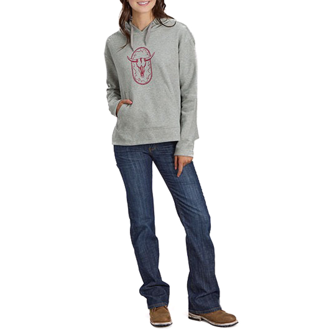Sweat à capuche Roper Five Star gris pour femme