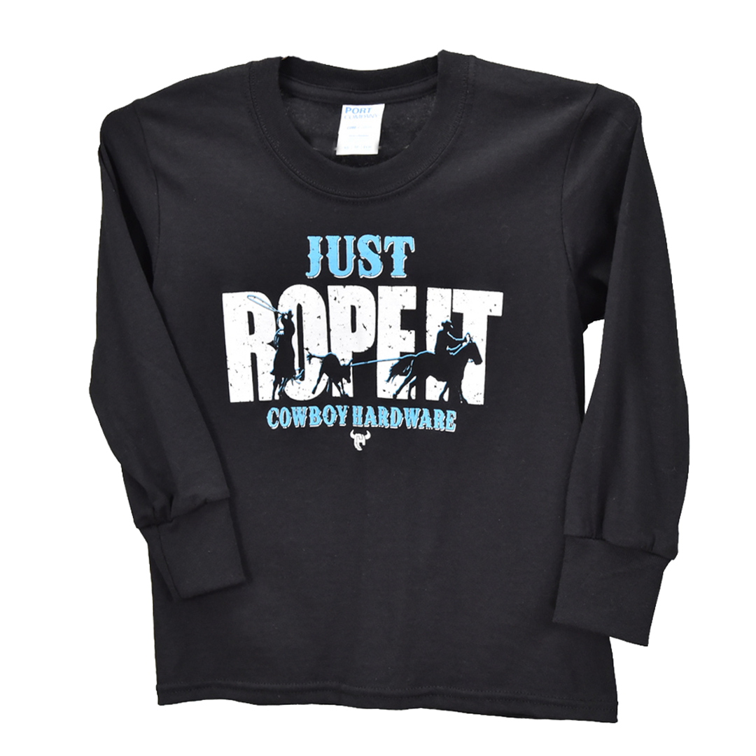 Cowboy Hardware Boys' Just Rope It Long Sleeve T-shirt
