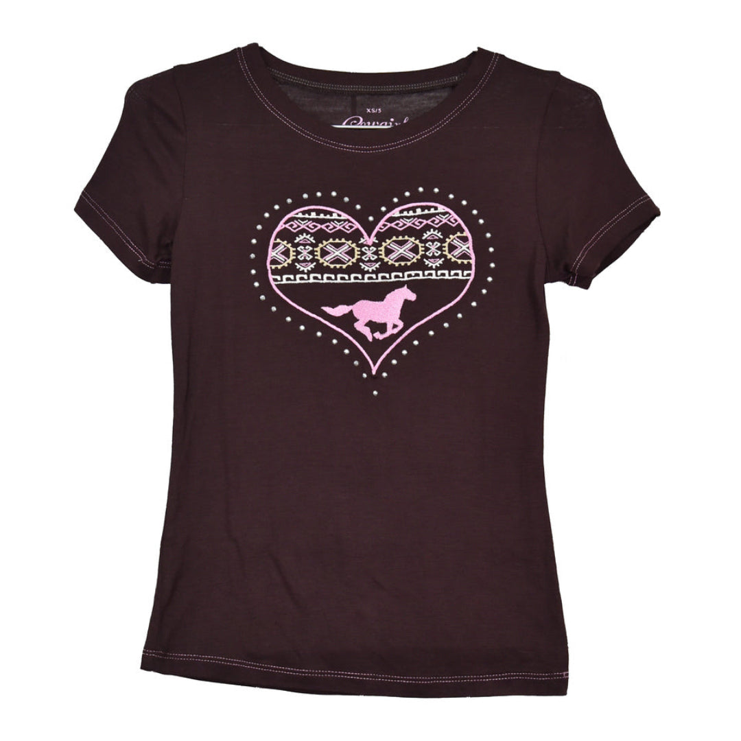 Cowgirl Hardware Girls' Horse T-Shirt