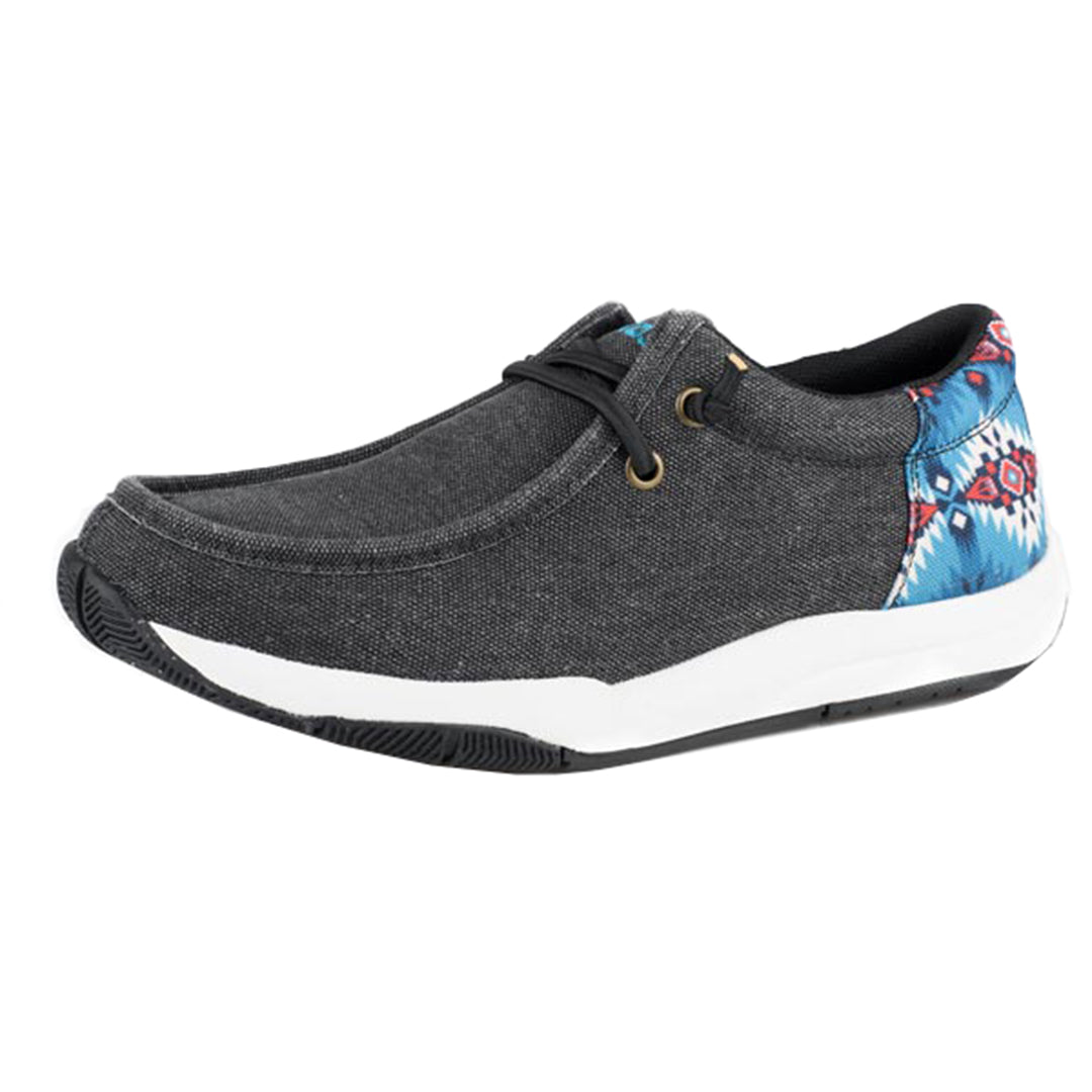 Chaussures à enfiler en toile avec accent aztèque pour femme Roper