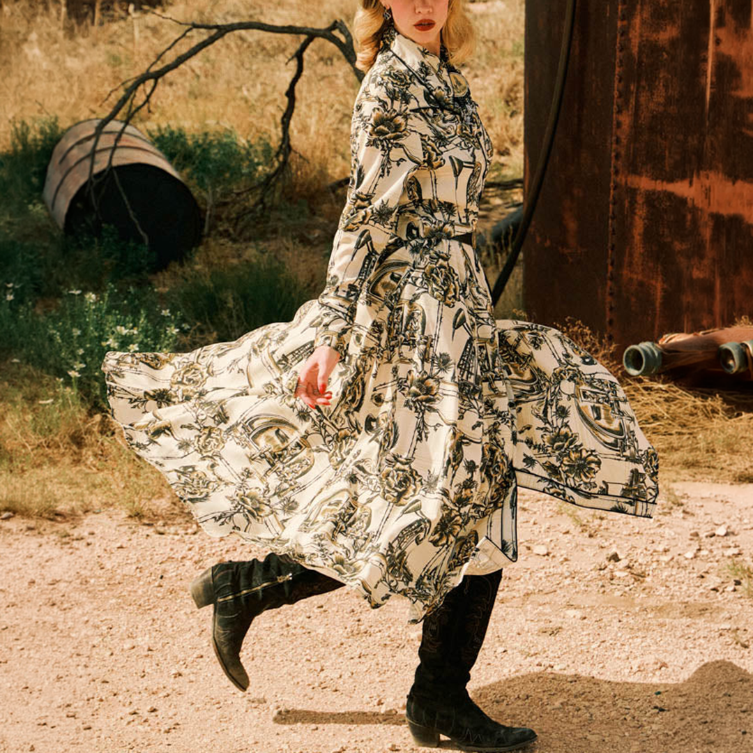 Robe longue Fire Weaver Double D Ranch pour femme