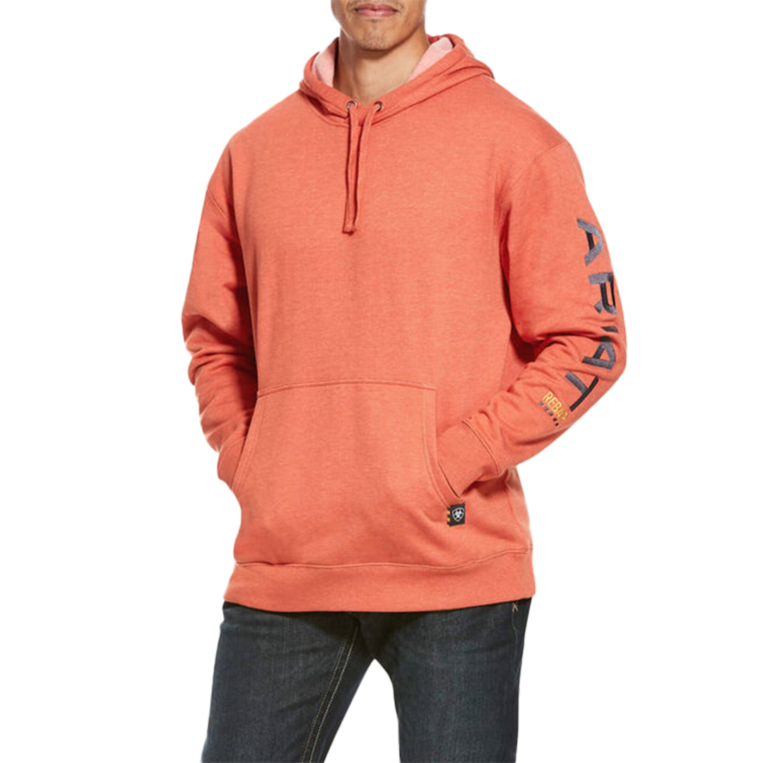 Sweat à capuche graphique Rebar pour homme Ariat