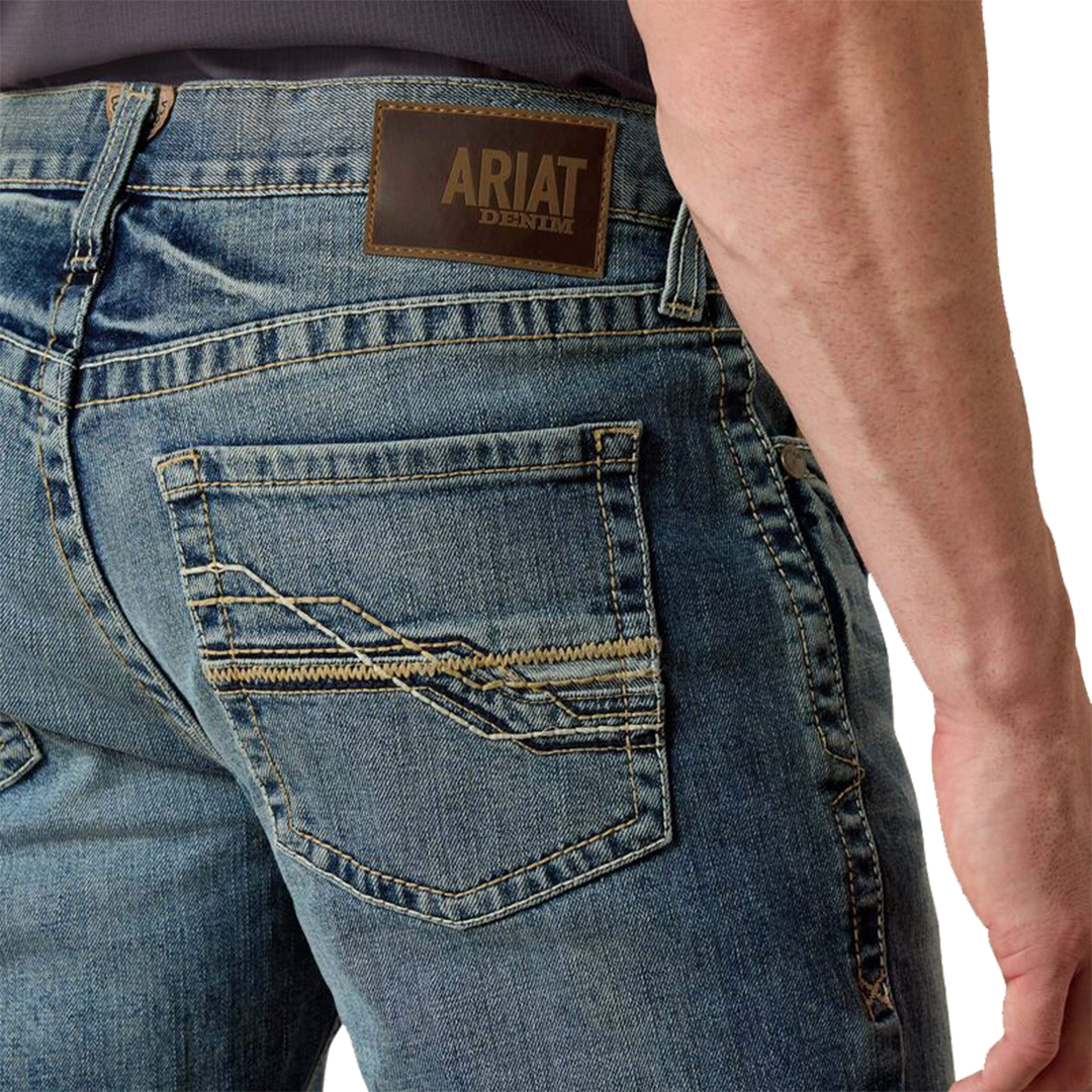 Jean droit empilable Ariat M4 coupe basse extensible pour homme Shoreway
