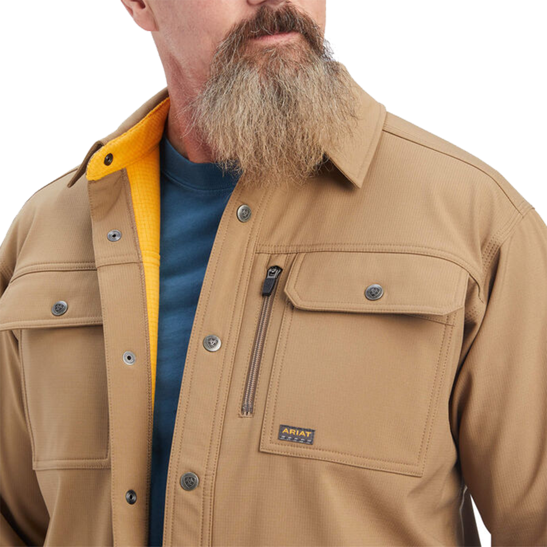 Ariat Men's Rebar DuraStretch Utility Softshell Long Sleeve Shirt Jacket