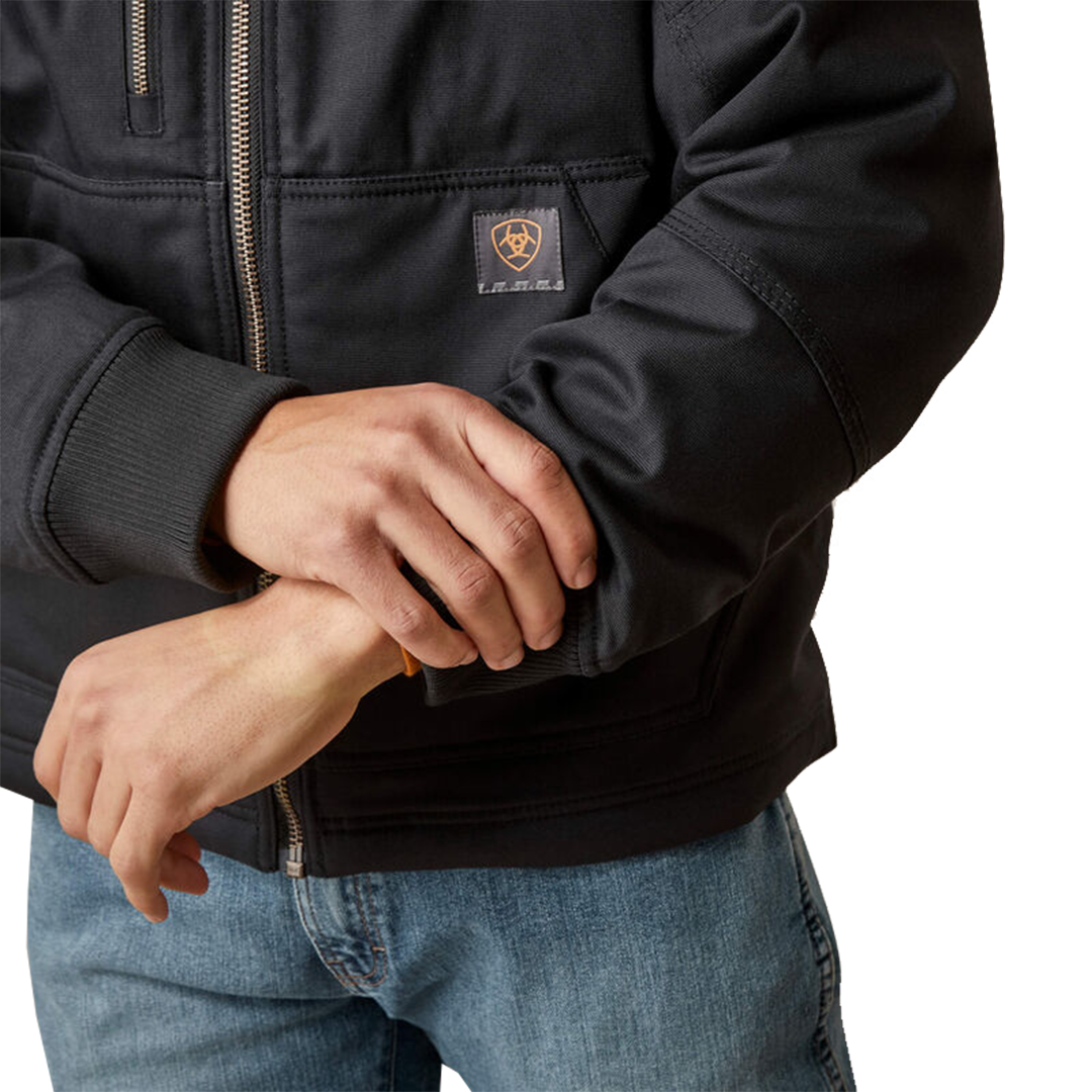 Ariat Men's Rebar Stretch Canvas Bomber Jacket