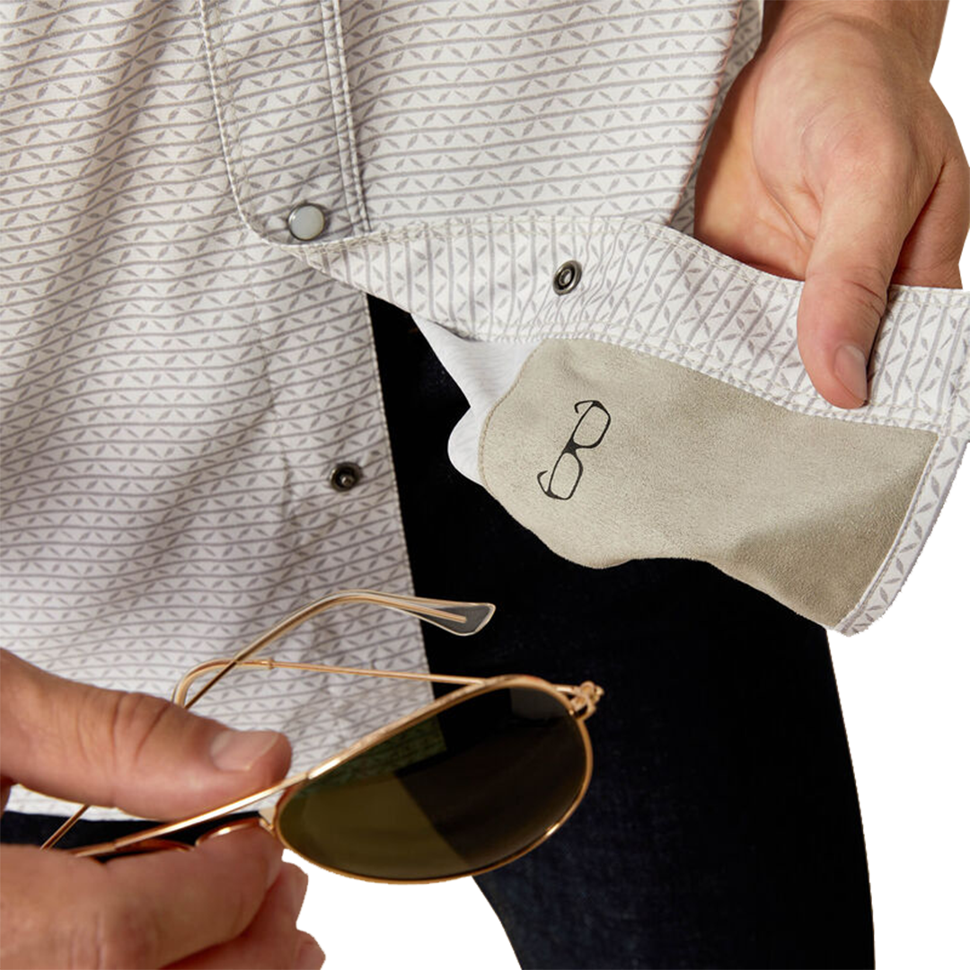 Chemise boutonnée à manches courtes Ariat Western VentTEK coupe classique pour homme