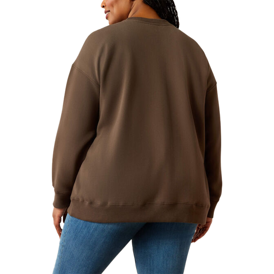 Sweat-shirt ras du cou ample Ariat pour femme