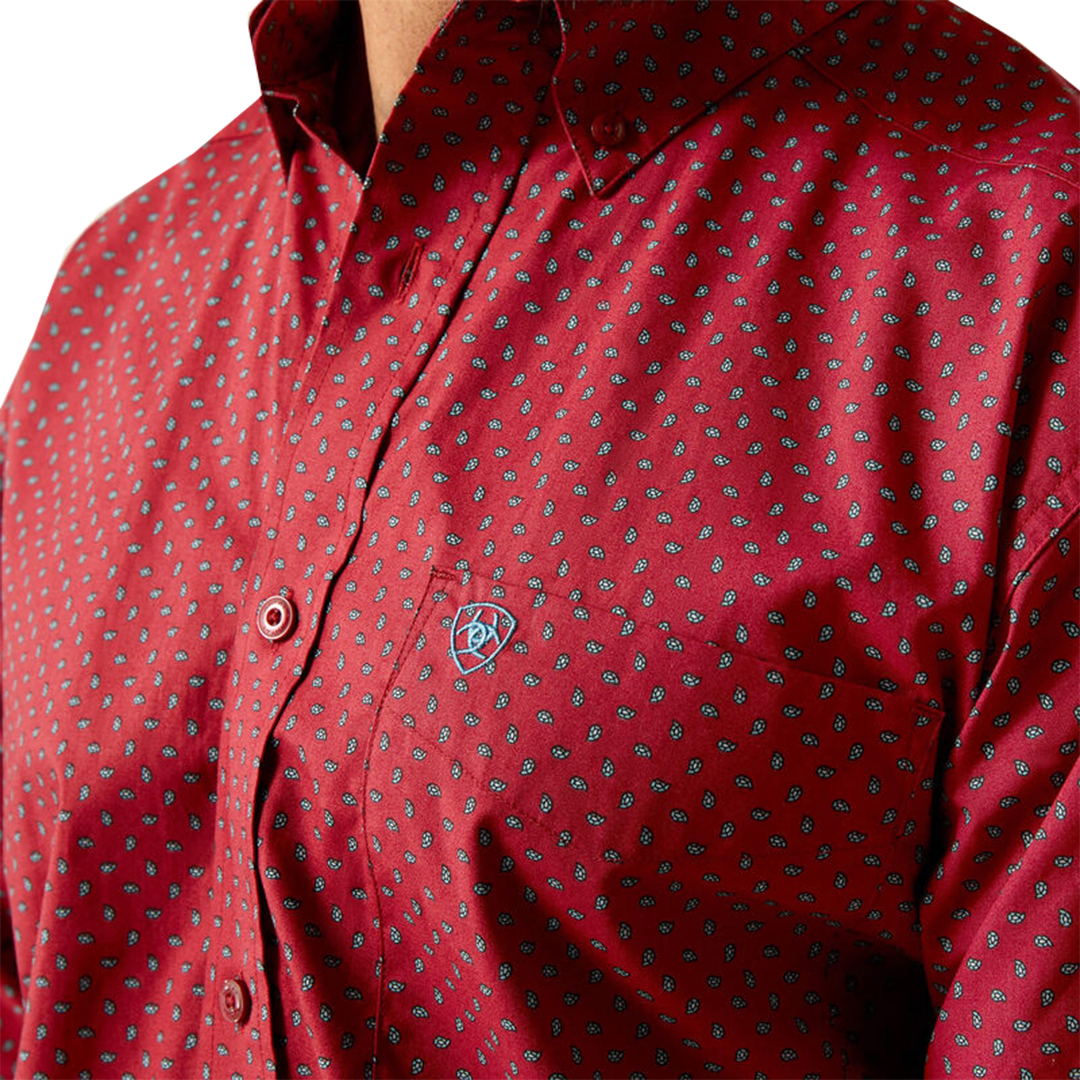 Chemise boutonnée à manches longues coupe classique Garwin pour homme Ariat