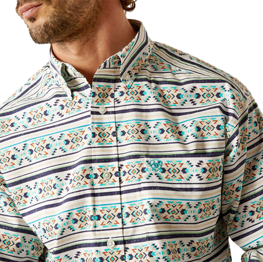 Chemise boutonnée à manches longues coupe classique Judge pour homme Ariat