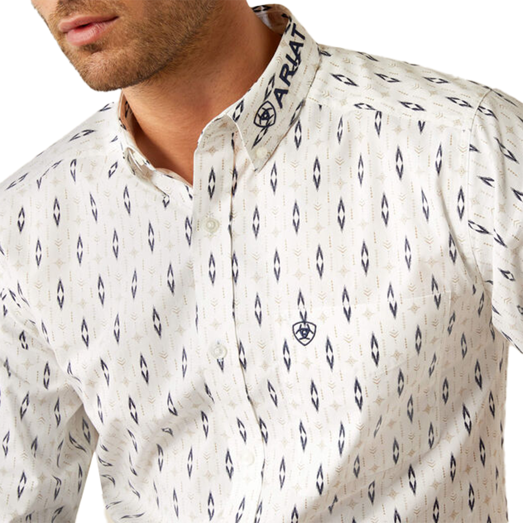 Chemise à manches longues boutonnée ajustée Ariat Team Perkins pour homme