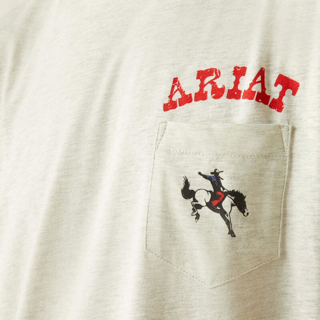 T-shirt avec poche Bronco Ariat pour homme