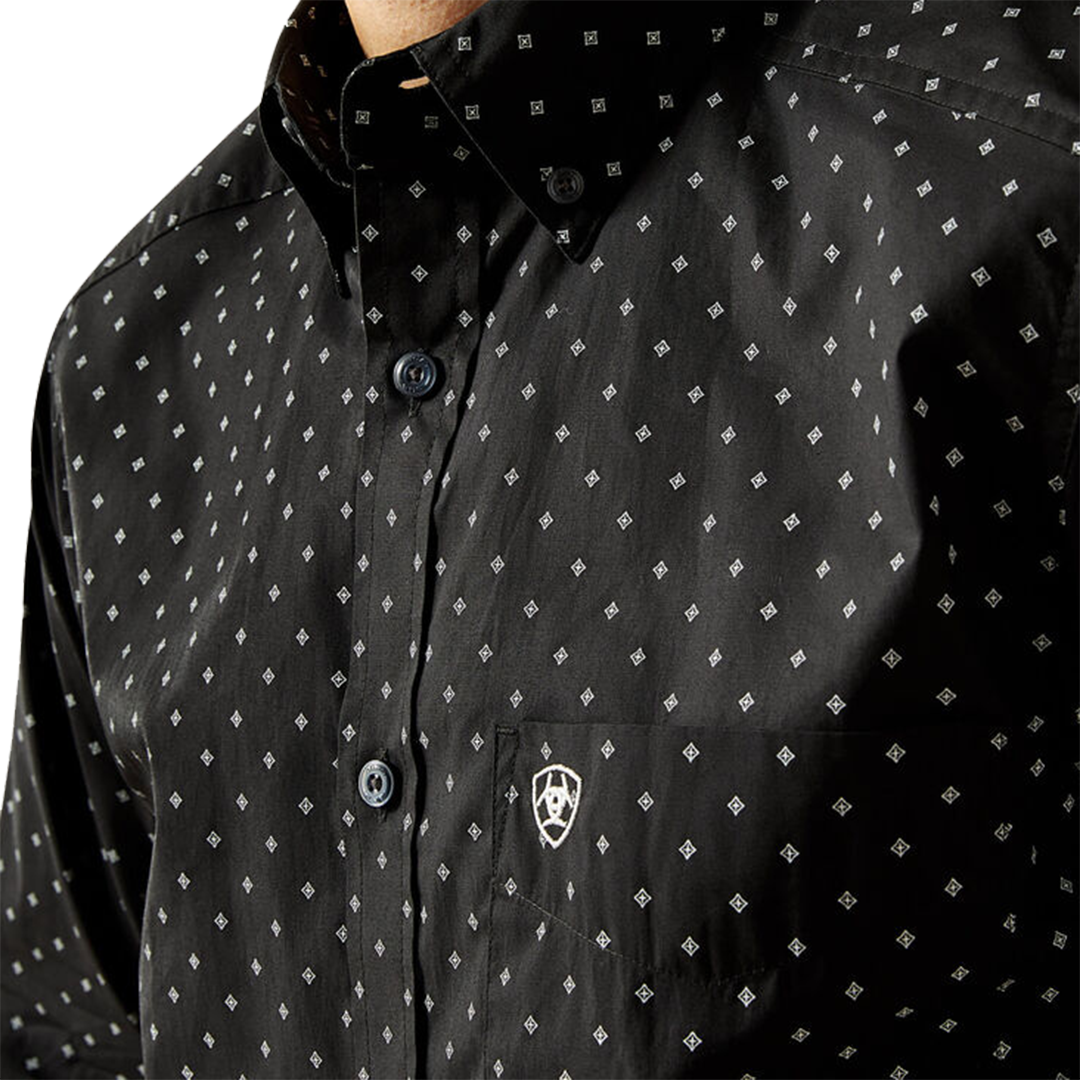 Chemise boutonnée ajustée à manches longues Seymour pour homme Ariat