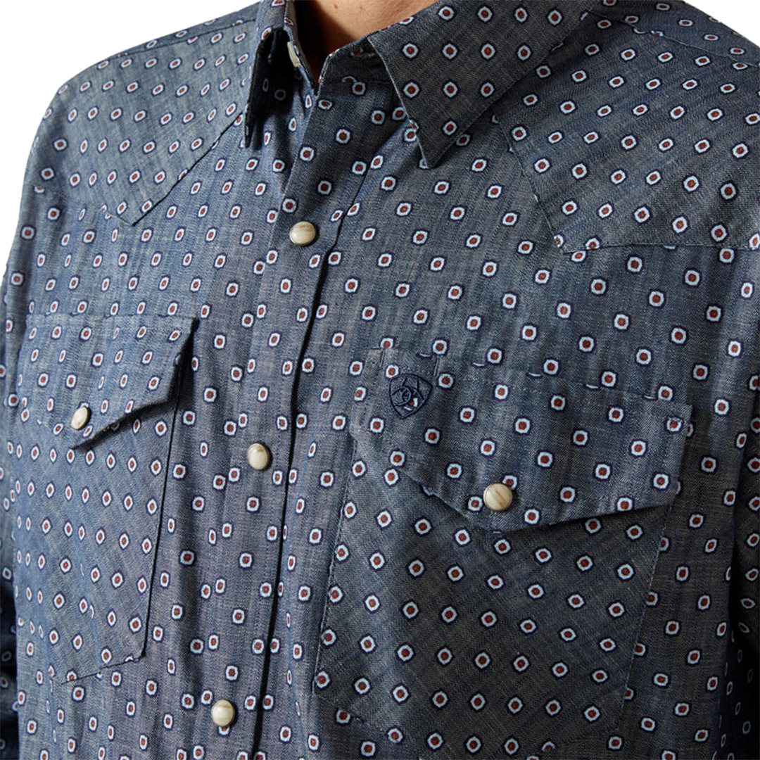 Chemise à manches longues ajustée et boutonnée Ariat pour homme