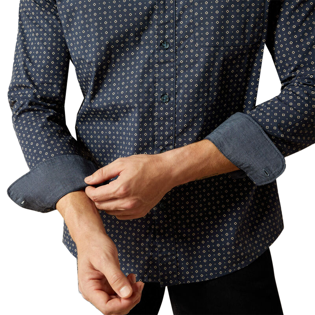 Chemise boutonnée à manches longues coupe moderne Mylo Ariat pour homme