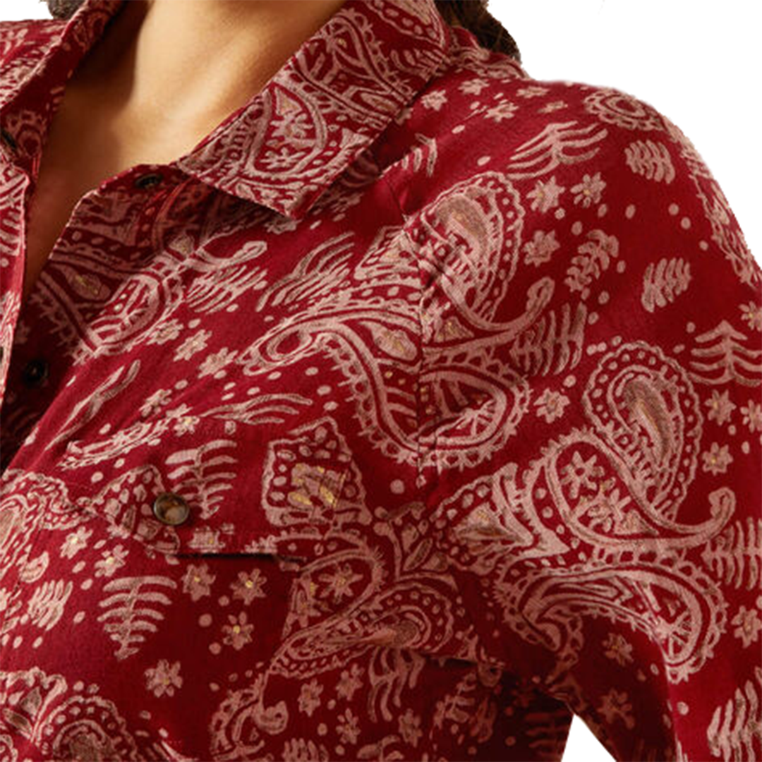 Chemise à pression à manches longues Imprints Ariat pour femme