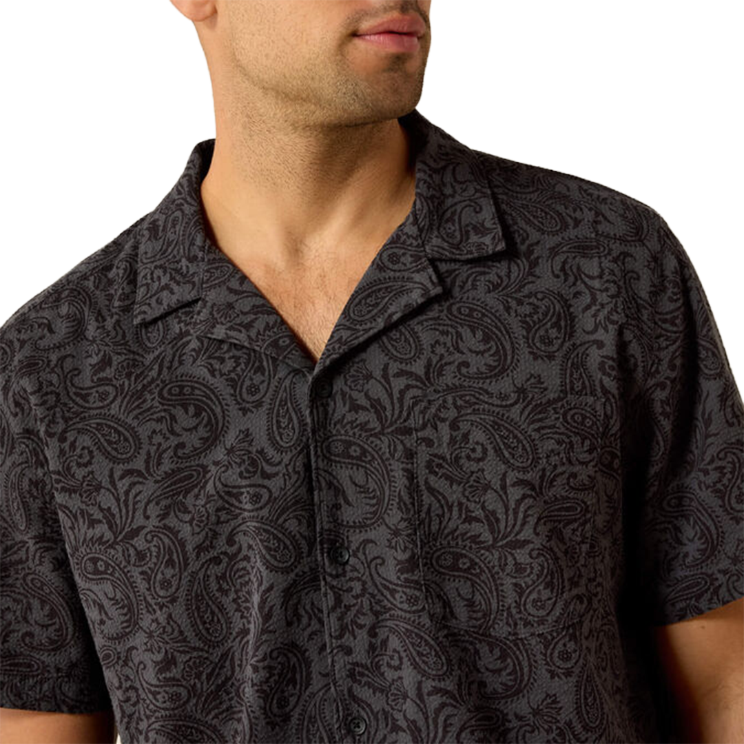 Ariat Men's Retro Camp Classic Fit Short Sleeve Button Shirt