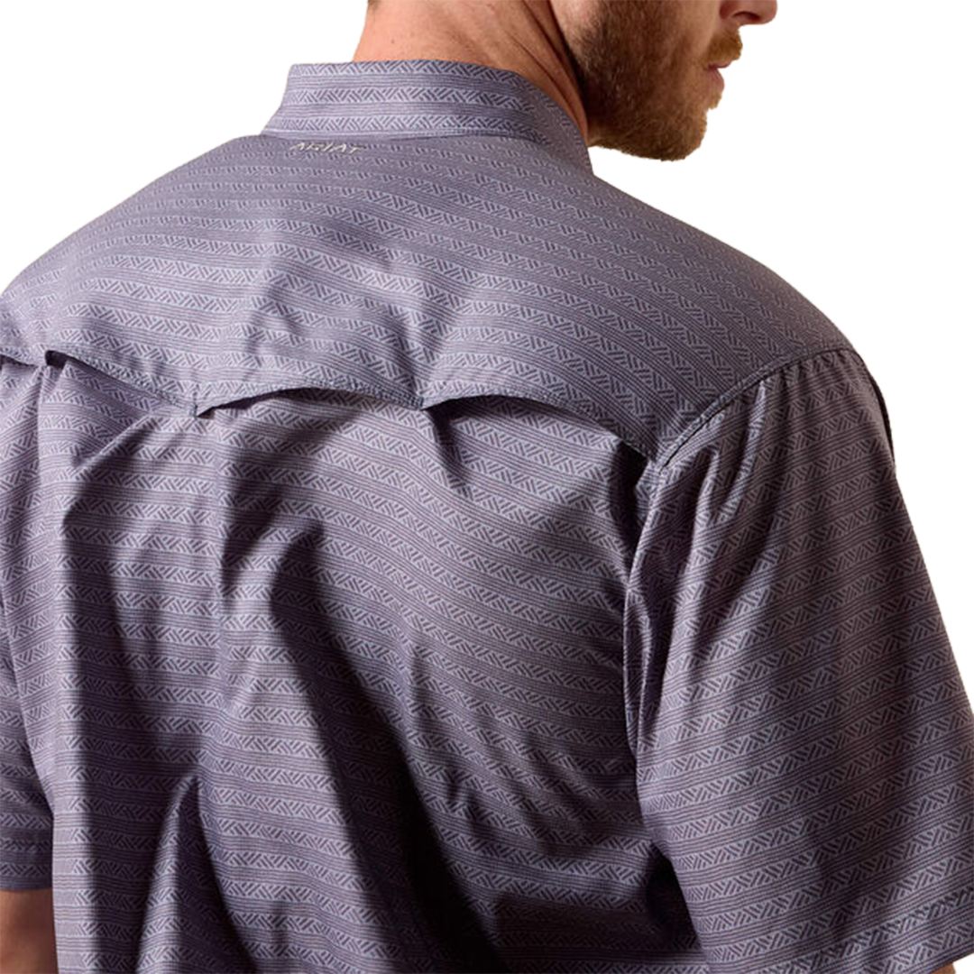 Ariat Men's Printed Western VentTEK Short Sleeve Snap Shirt