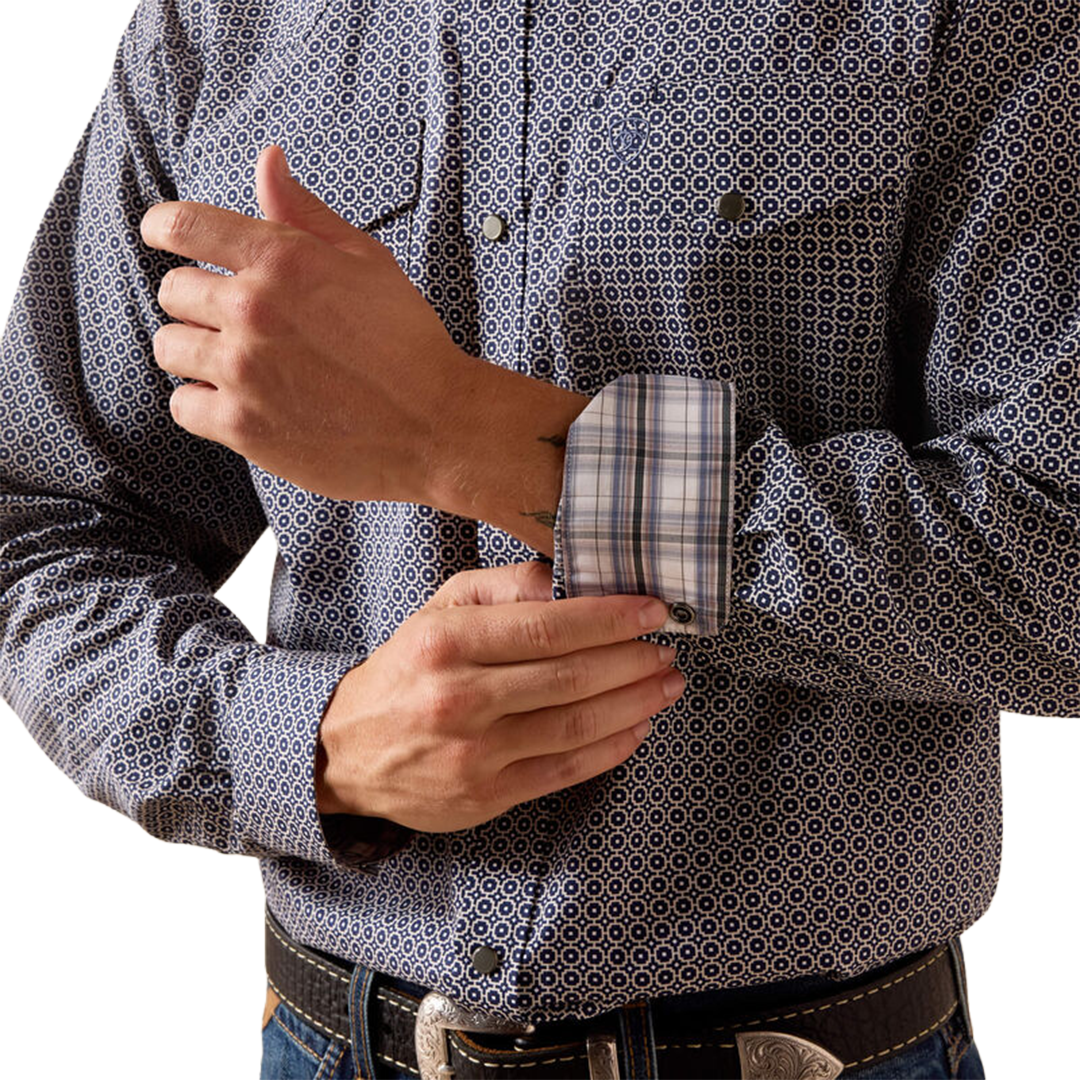 Chemise boutonnée à manches longues avec logo Ariat pour homme