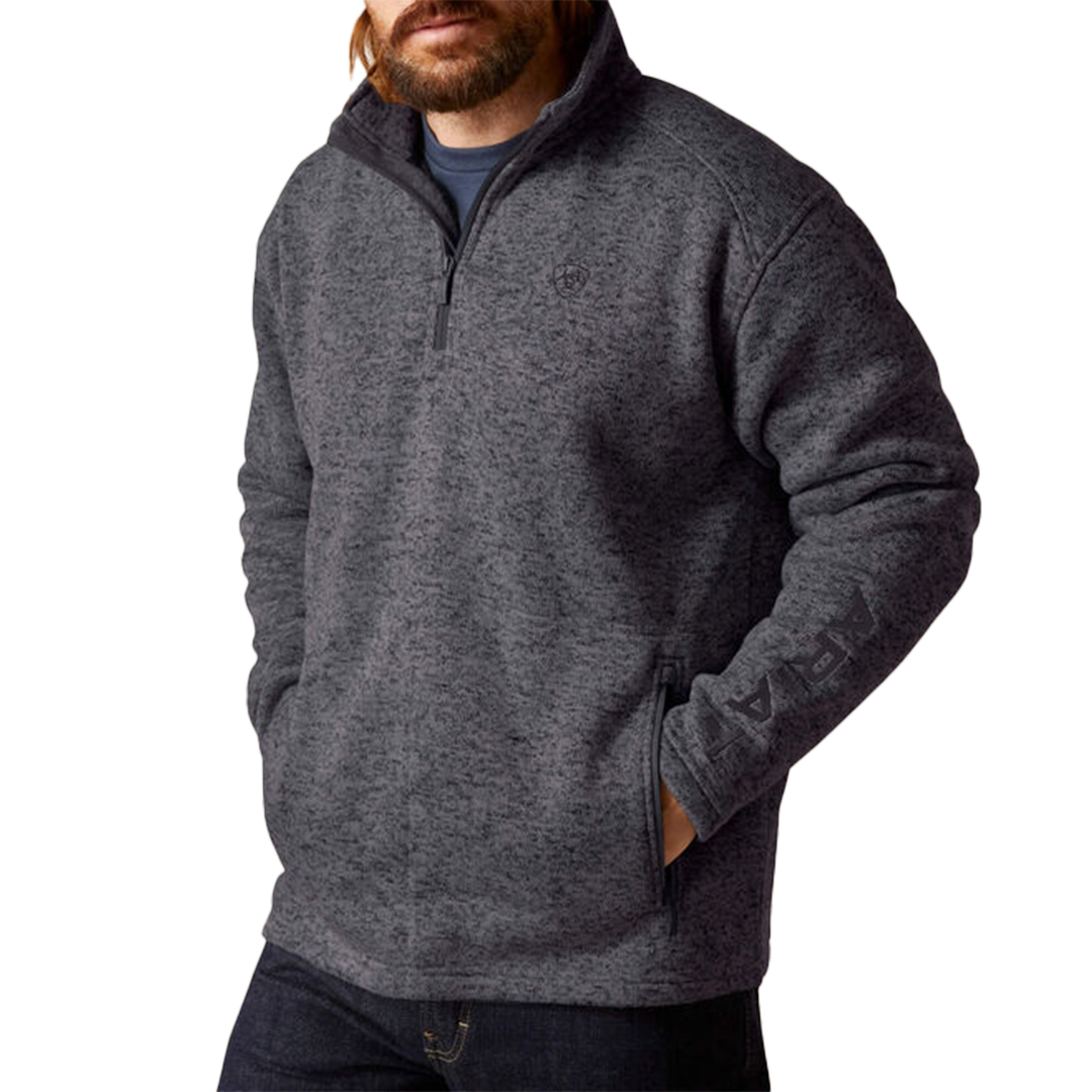 Ariat Men's Caldwell Logo 1/4 Zip Sweater