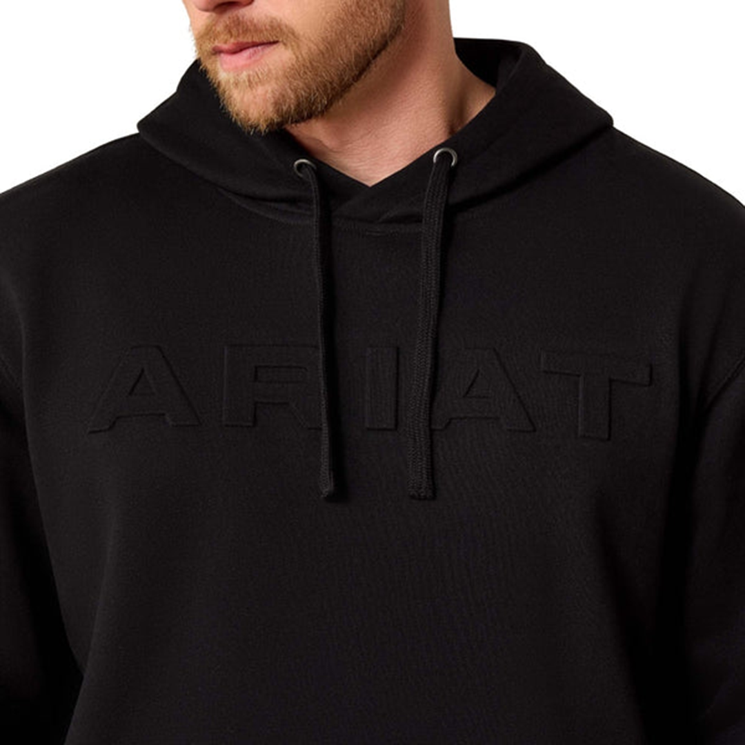Sweat à capuche Ariat avec logo gaufré pour homme