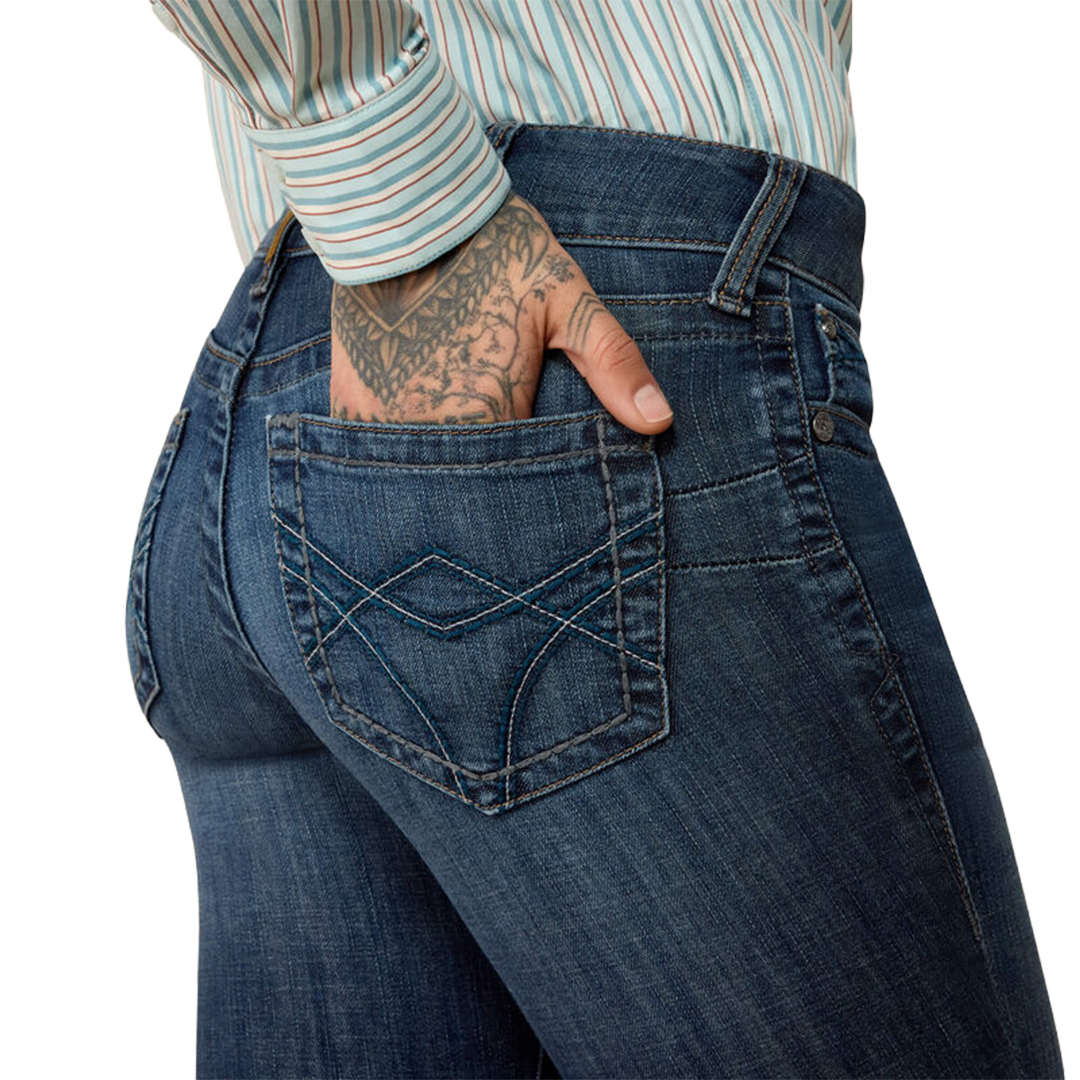 Ariat Women's Mid Rise Luisa Boot Cut Jeans