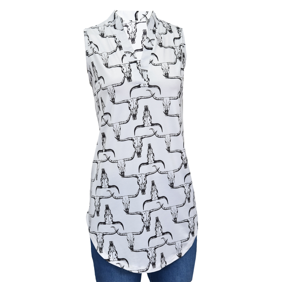 Cowgirl Hardware Women's Sleeveless Blouse