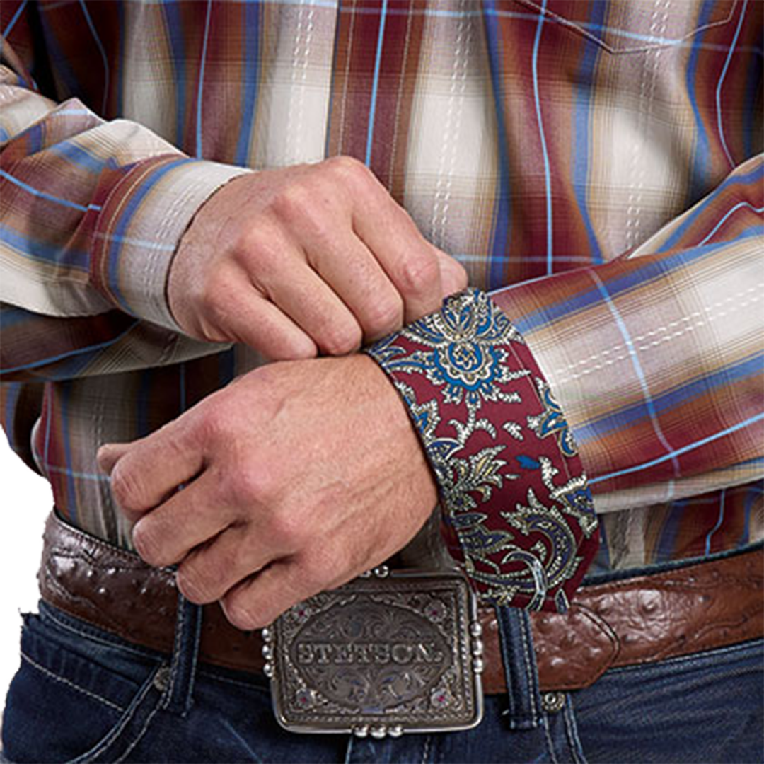Stetson Men's Plaid Long Sleeve Button Shirt