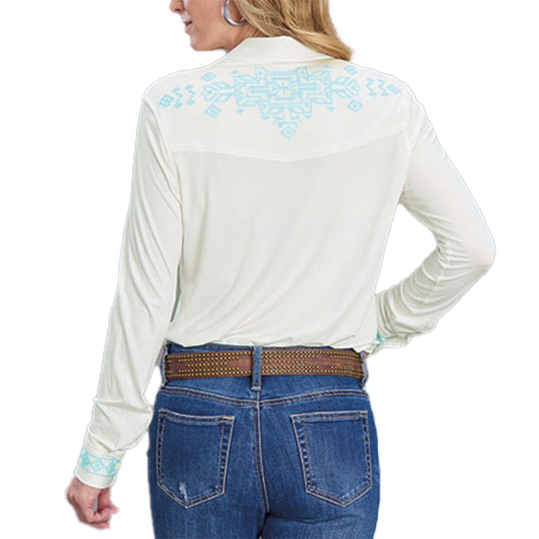 Stetson Women's Embroidery Long Sleeve Snap Shirt
