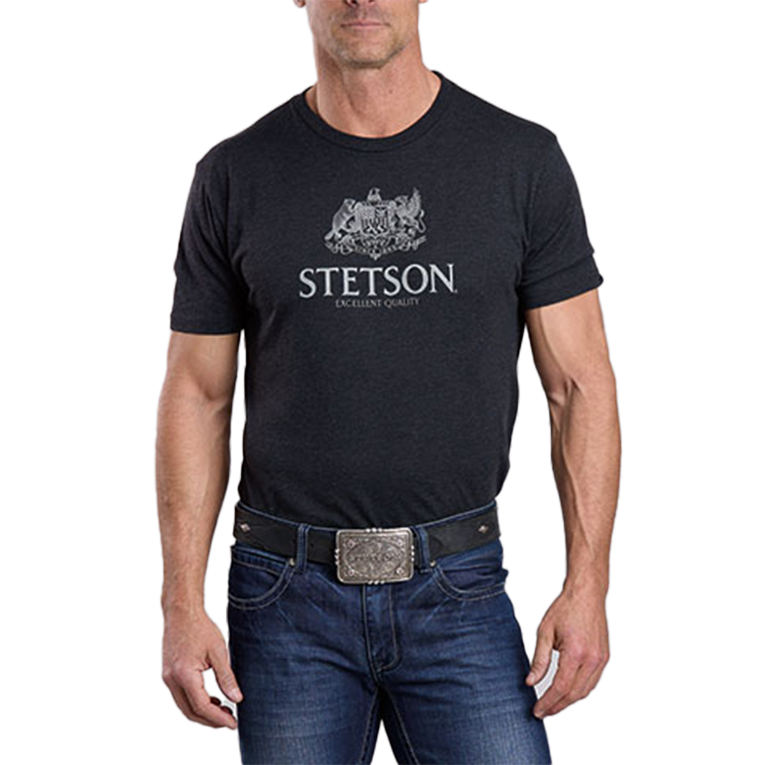 T-shirt à logo Stetson pour homme