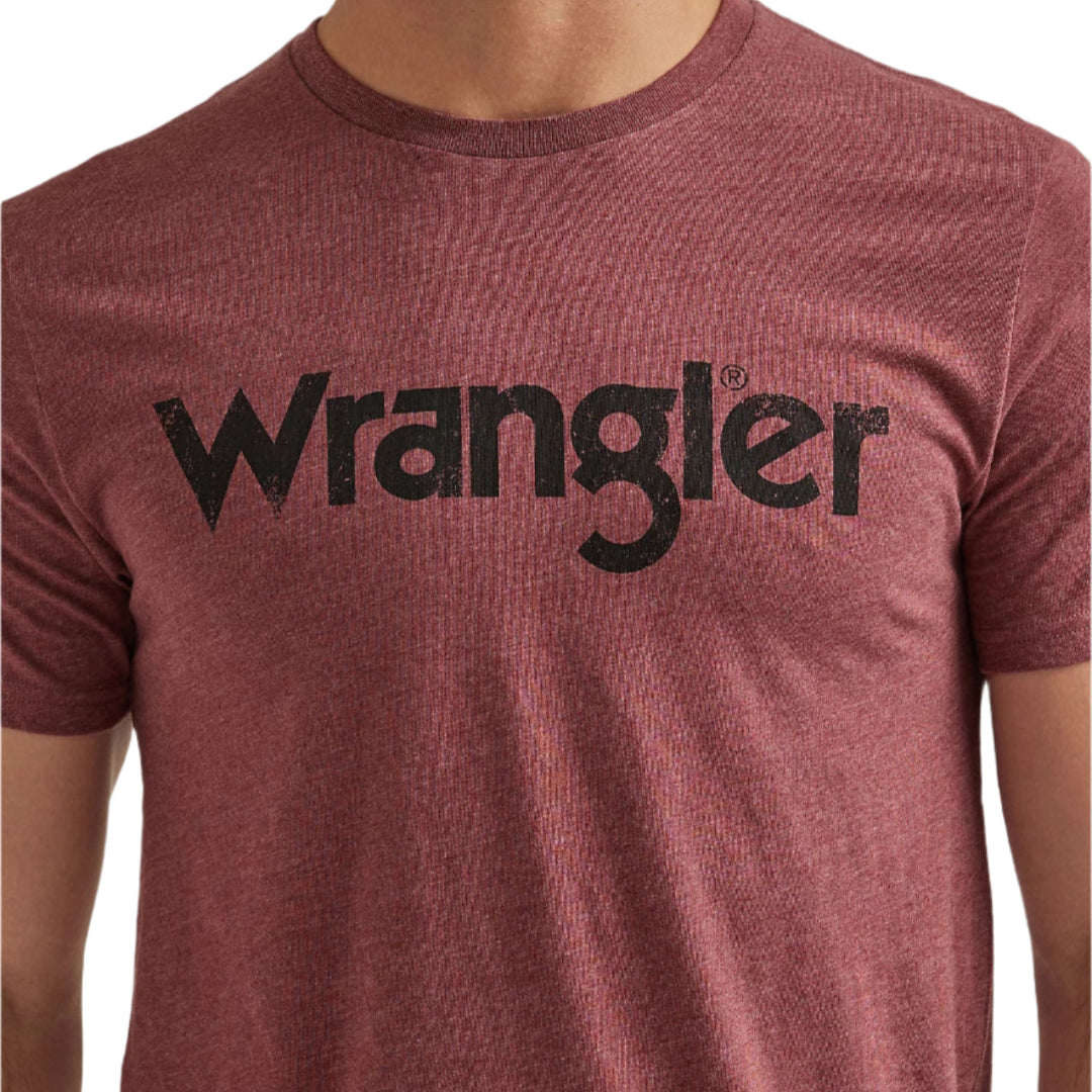T-shirt Wrangler pour homme à logo en câble