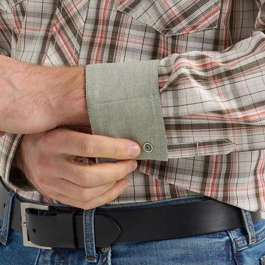 Chemise à manches longues à boutons-pression à carreaux 20X Competition pour homme Wrangler