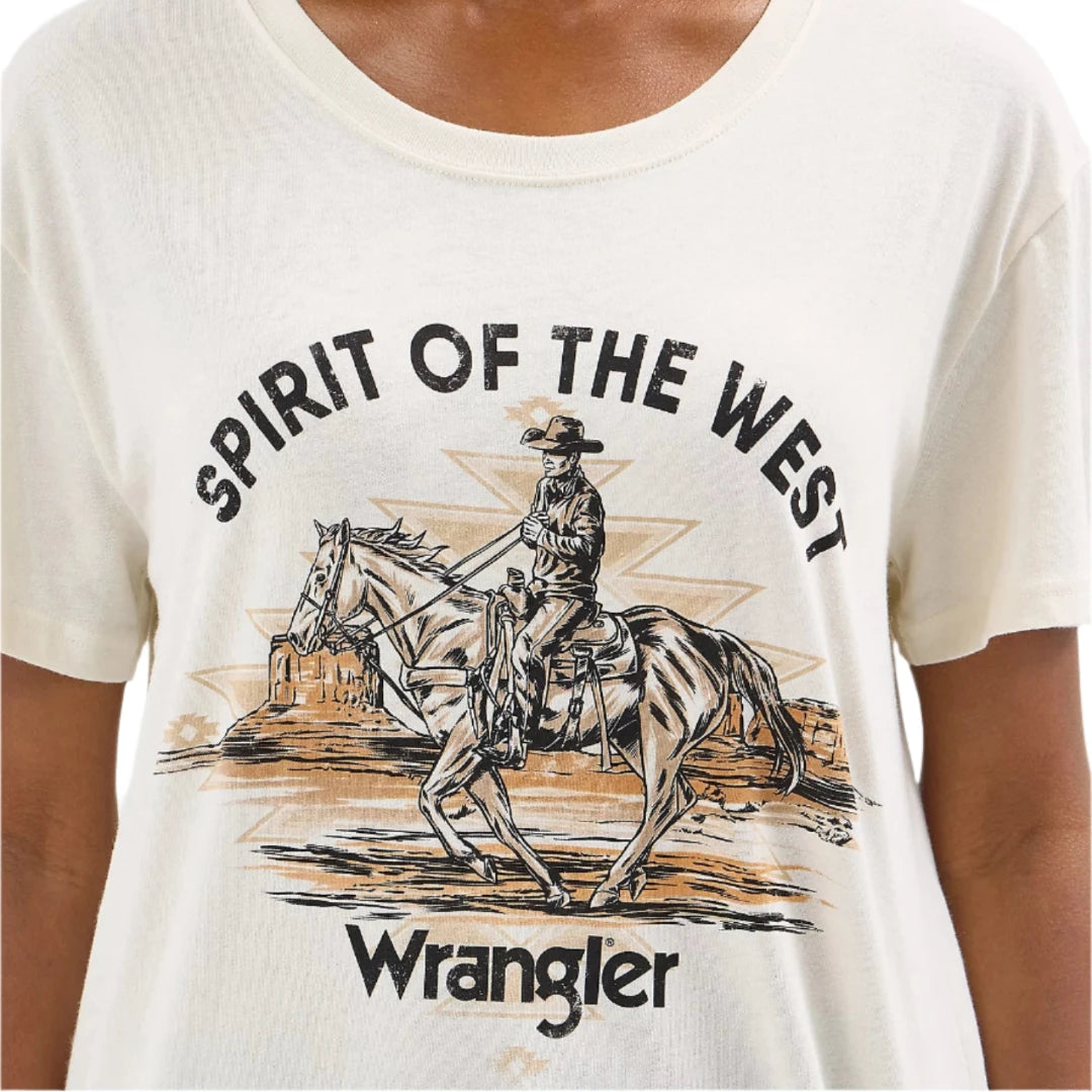 T-shirt Boyfriend Graphique Western Wrangler Femme