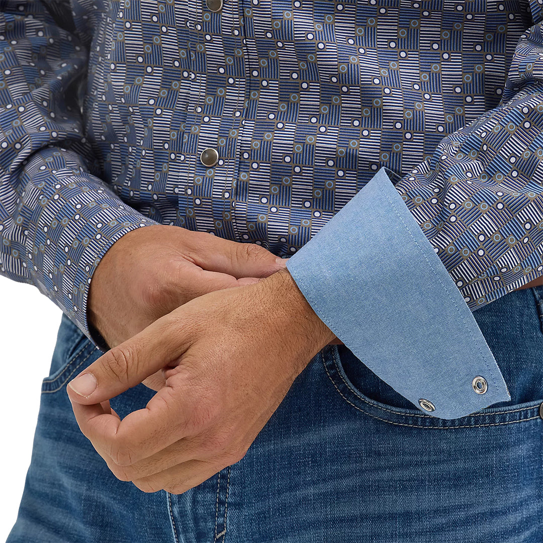 Chemise à manches longues avec boutons-pression Wrangler 20X Competition Advanced Comfort pour homme