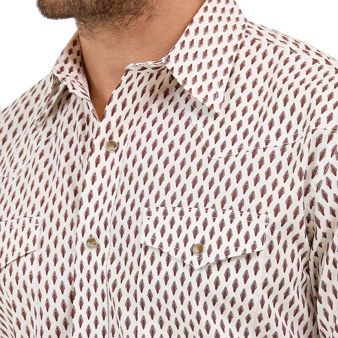 Chemise à manches longues avec boutons-pression Wrangler 20X Competition Advanced Comfort pour homme