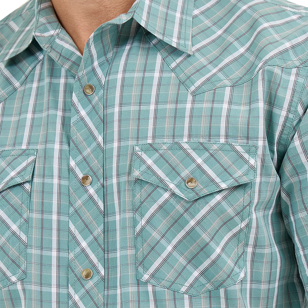 Chemise à manches courtes à boutons-pression Wrangler 20X Competition Advanced Comfort pour homme