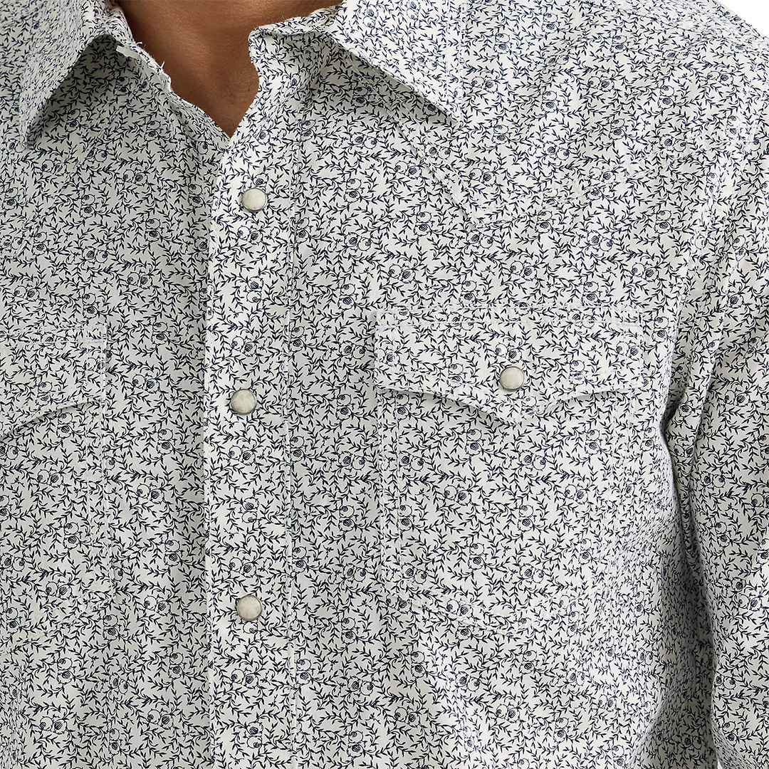 Chemise à pression Wrangler Rétro à manches longues pour homme
