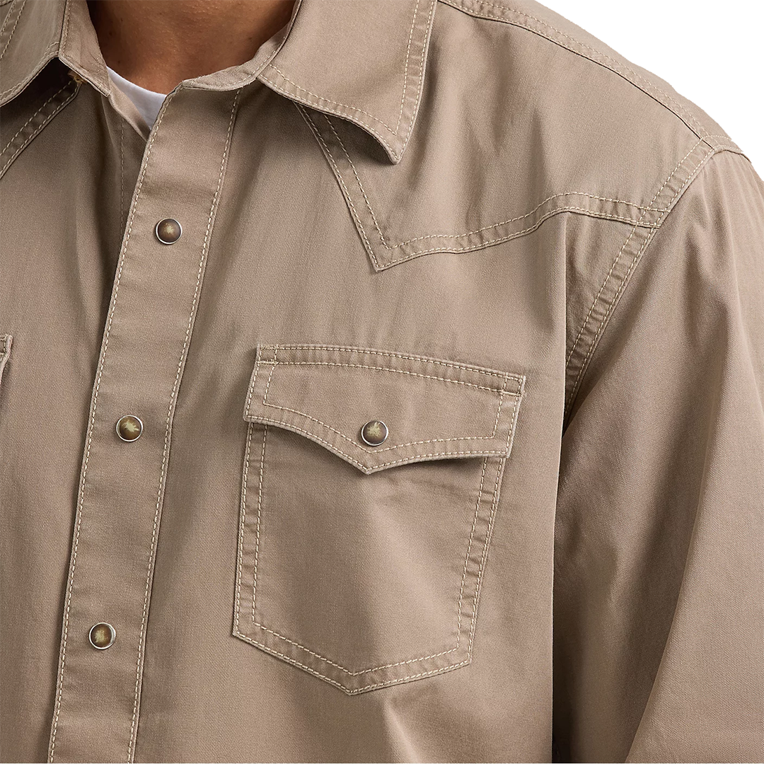 Chemise Western à Manches Longues à Boutons-Pression Retro Premium Wrangler pour Hommes