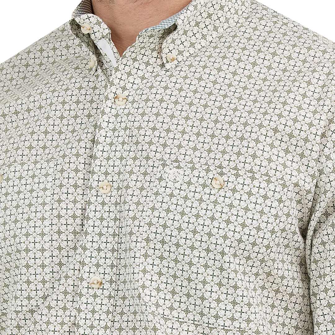 Chemise à manches longues boutonnée Wrangler George Strait pour homme