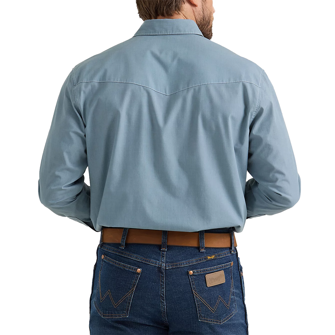 Wrangler RIGGS Men's Vintage-Inspired Western Long Sleeve Snap Work Shirt