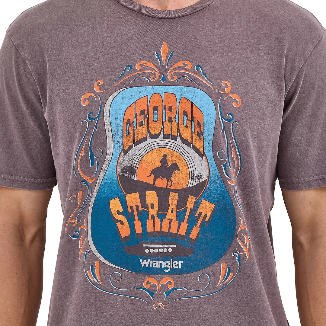 T-shirt de concert George Strait Wrangler pour homme