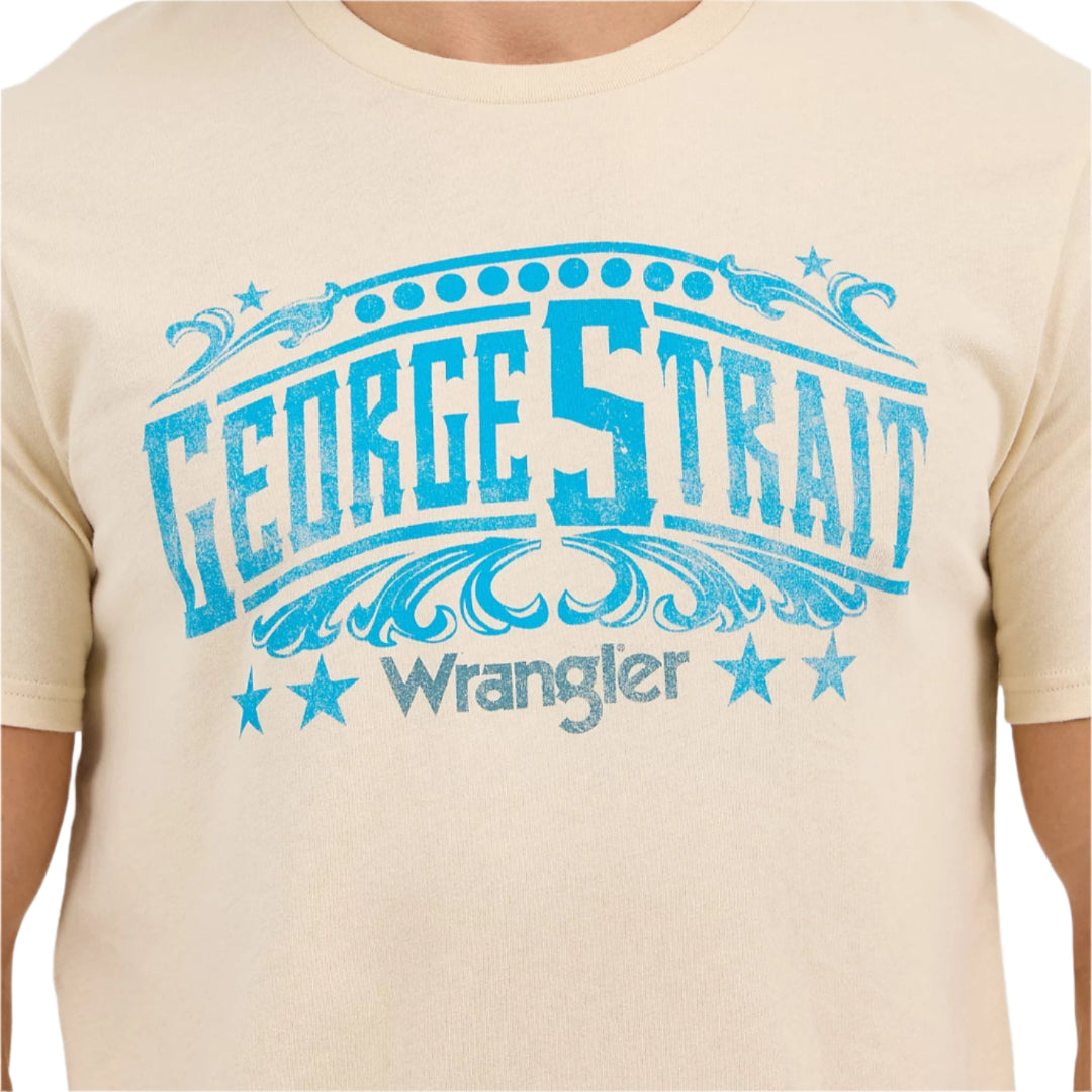 T-shirt de concert George Strait Wrangler pour homme