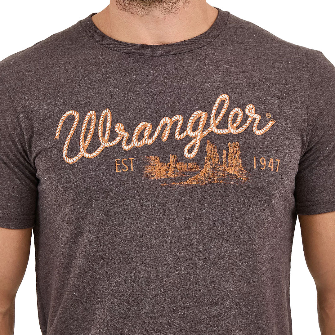 T-shirt graphique emblème corde Wrangler pour homme